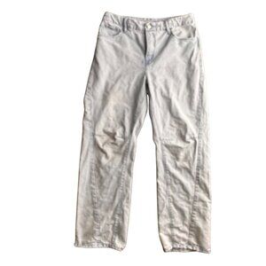 Good American Loose Denim Jeans Womens Size 8 29 Drawstring Light Distressed‎